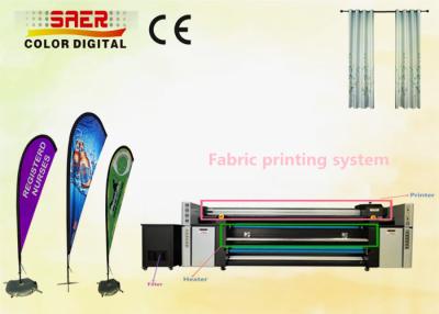 China 3 Pieces Epson Head Pigment Ink Directly Flag Printing Machine Inline Curing Solution for sale
