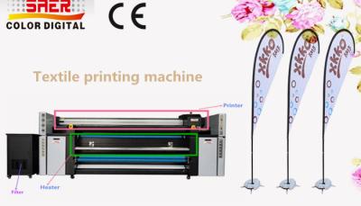 Chine 3.2m machine d'impression de tissus grand format avec unité de fixation tout en une machine à vendre
