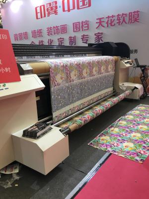 China Hoge snelheids Industriële Digitale Textielprinter met Pigmentinkt Op basis van water Te koop