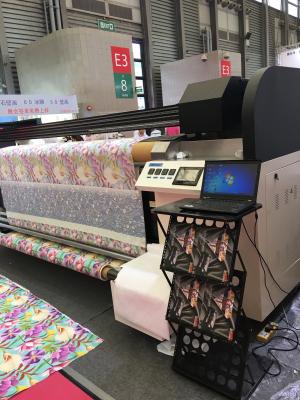 China Inkjet Textile Printing Machine , Two / Four Kyocera Heads Banner Plotter Printer for sale