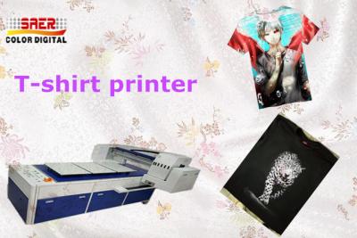 China High Speed Digital Garment Printer Three Station Design 1200 * 1800 DPI for sale