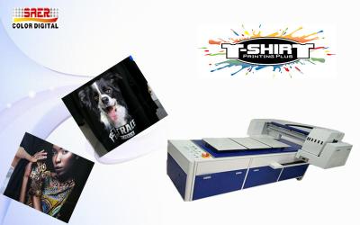 China A tinta do pigmento dirige à máquina de impressão de pano da camisa da impressora do vestuário/T à venda