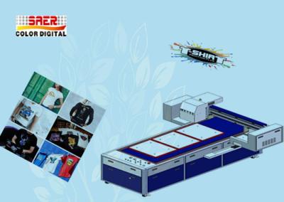 China Flatbed Dtg Garment Printer 1200 * 1800dpi Max Resolution For Men T Shirt Printing for sale