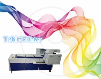 China Automatic Direct To Garment Printer Flatbed Printer For Light / Dark Color Clothing for sale