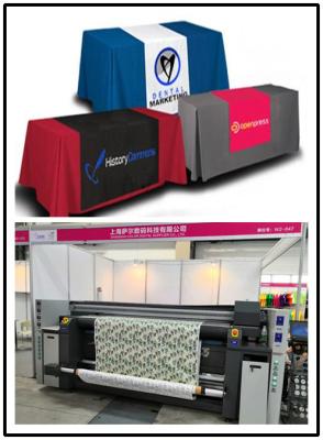 China Table Cover Digital Fabric Printing Machine With Three Epson 4720 Print Heads for sale
