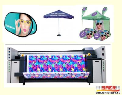 Китай Скорость печати оборудования печатания 23 СКМ/Х футболки прокладчика ткани 2,0м полиэстер продается
