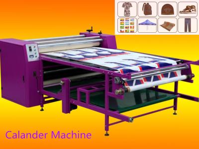 China Upper Feeding Textile Calender Machine Custom Made Flatbed Printer Type for sale