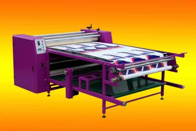China Advertising Textile Calender Machine 1.6m Width Rotary Roll Heat Press Machine for sale