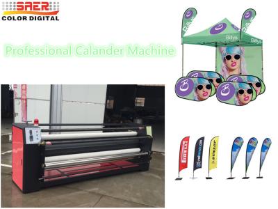 China Multi Function Textile Calender Machine Textiles Heat Press Machine Drum Diameter 600mm for sale