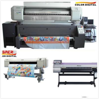 China Polyester Textile Mutoh Sublimation Printer Inkjet Printer Roll To Roll Dual CMYK Color for sale