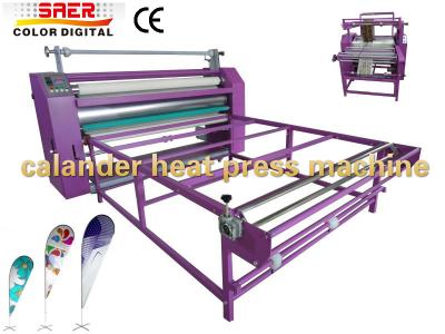 China Máquina de impressão térmica da imprensa de transferência da máquina giratória do calendário de matéria têxtil da tela à venda