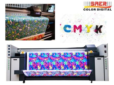 China Automatic Roll To Roll Flag Printing Machine 3.2m Digital Piezo Flag Printer for sale