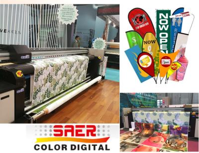 China Heat Transfer 1800DPI Sublimation Flag Printing Machine for sale