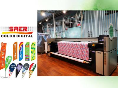 China 2000mm Digital Banners Roller Printing Machine Three Head for sale