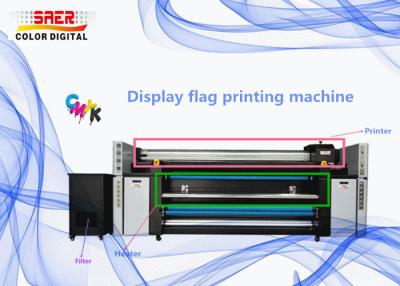 China CMYK Displays Flag Inkjet Textile Printing Machine 1440dpi for sale