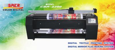 China Indoor & outdoor Continuous sublimation printing machine 2.2m for sale