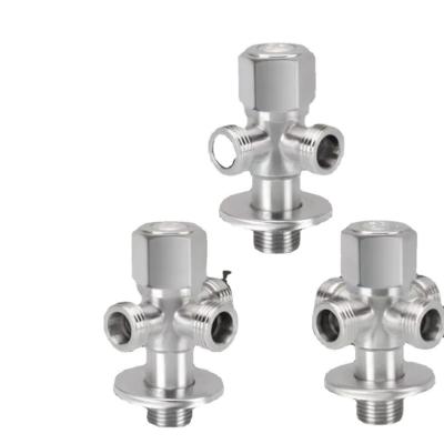 China Bathroom Three-Way Angle Stop Valve with Modern Design and Durable 304 Stainless Steel for sale