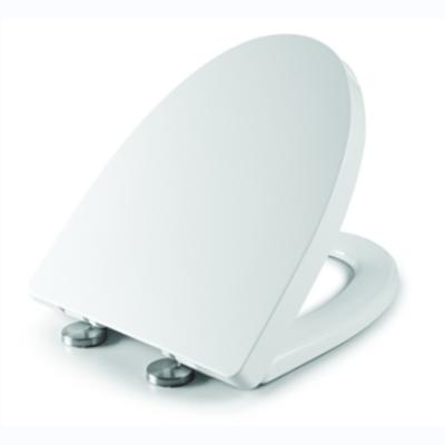 China Sustainable Bathroom Upgrade Simple Single Press Quick Release Thin Toilet Seat Cover for sale