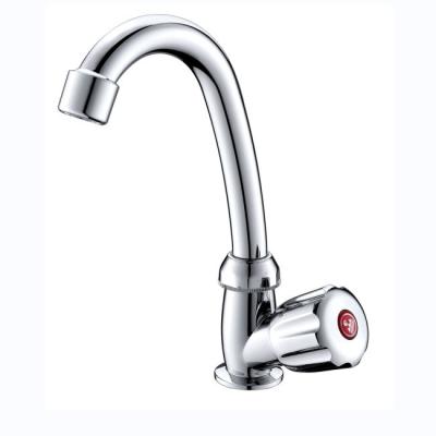 China Office Building Chrome Surface Finishing ABS Health Swan Neck Faucet for Kitchen Sink for sale