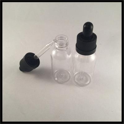 China Essentila Oil Clear Plastic Pipette Bottles Screen Printing Label Food Grade Durable for sale
