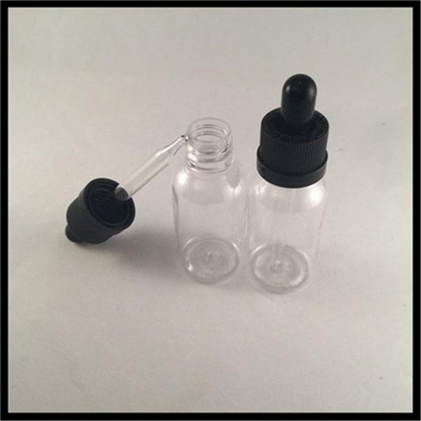 Quality Essentila Oil Clear Plastic Pipette Bottles Screen Printing Label Food Grade for sale