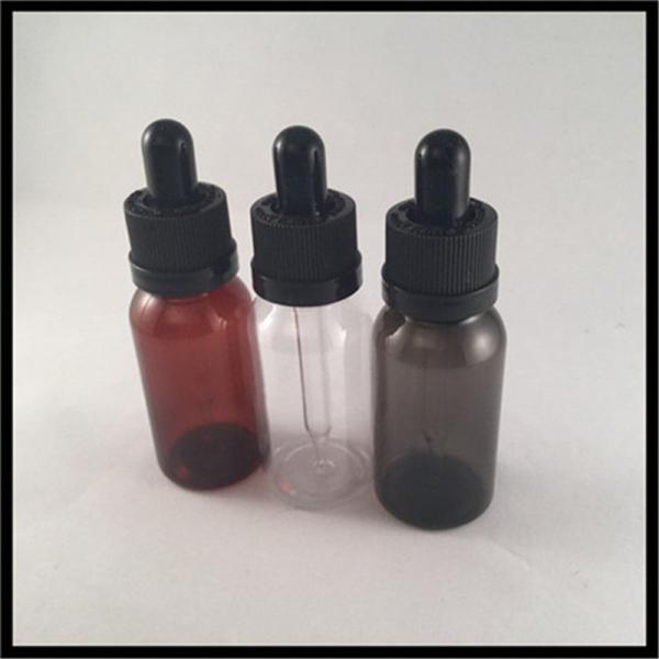 Quality Essentila Oil Clear Plastic Pipette Bottles Screen Printing Label Food Grade for sale