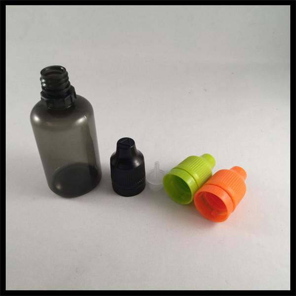 Quality Custom 30ml Pet Plastic Bottles , Amber Dropper Bottles Screen Printing Logol for sale