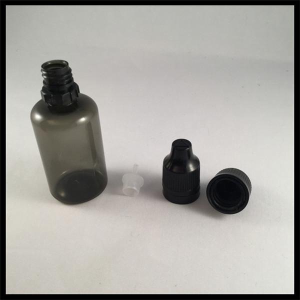 Quality Custom 30ml Pet Plastic Bottles , Amber Dropper Bottles Screen Printing Logol for sale