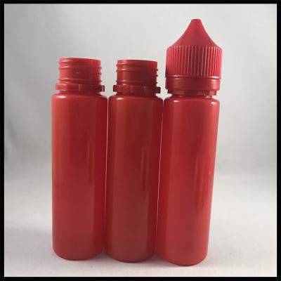 China Resistência baixa ácida da estabilidade química vermelha da garrafa do unicórnio do óleo 60ml do fumo à venda