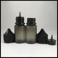 Quality Black Transparent 30ml Pet Bottles , Custom 30ml Plastic Dropper Bottles Bulk for sale