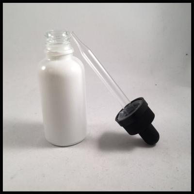 China Milk White 30ml Essential Oil Dropper Bottles E cigarette Liquid Bottle for sale