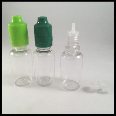 China Small Plastic PET E Liquid Bottles , Transparent Pharmaceutical Ear Dropper Bottle for sale
