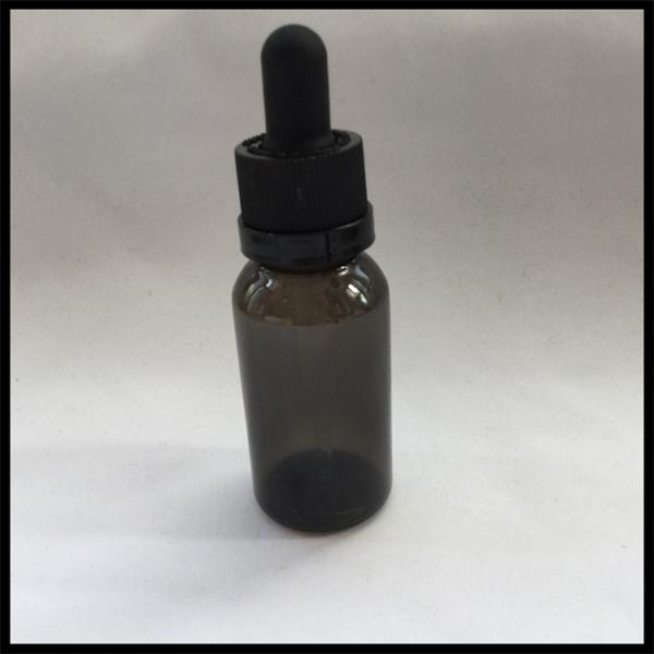 Quality Black Empty PET E Liquid Bottles , Medical Grade Plastic Eye Dropper Bottles for sale