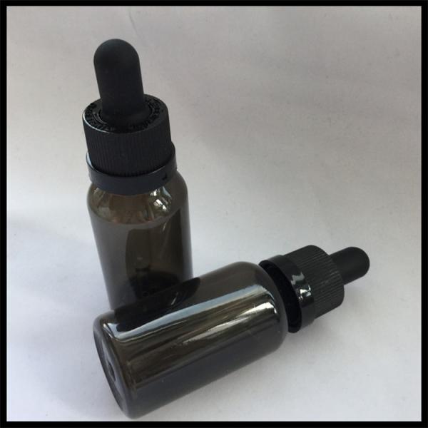 Quality Black Empty PET E Liquid Bottles , Medical Grade Plastic Eye Dropper Bottles for sale