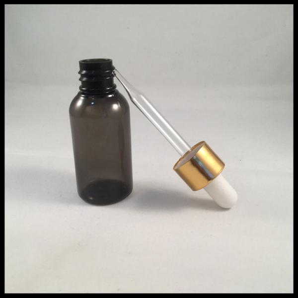 Quality 30ml Empty Plastic Pipette Bottles Gold Cap Chemical Stability for sale