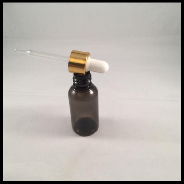 Quality 30ml Empty Plastic Pipette Bottles Gold Cap Chemical Stability for sale