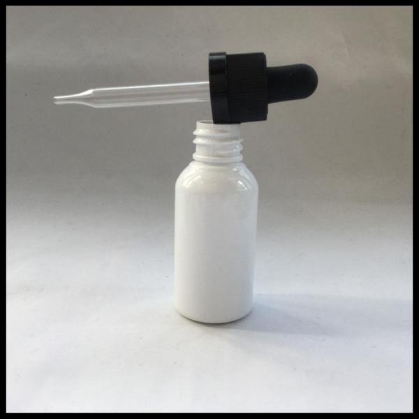 Quality White Plastic PET E Liquid Bottles 30ml Label Printing With Childproof Cap for sale