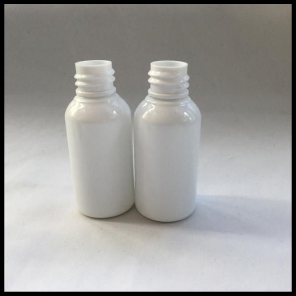 Quality White Plastic PET E Liquid Bottles 30ml Label Printing With Childproof Cap for sale