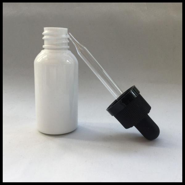 Quality White Plastic PET E Liquid Bottles 30ml Label Printing With Childproof Cap for sale