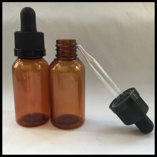 Quality Pharmaceutical Amber Eye Dropper Bottles , Plastic Squeezable Dropper Bottles for sale