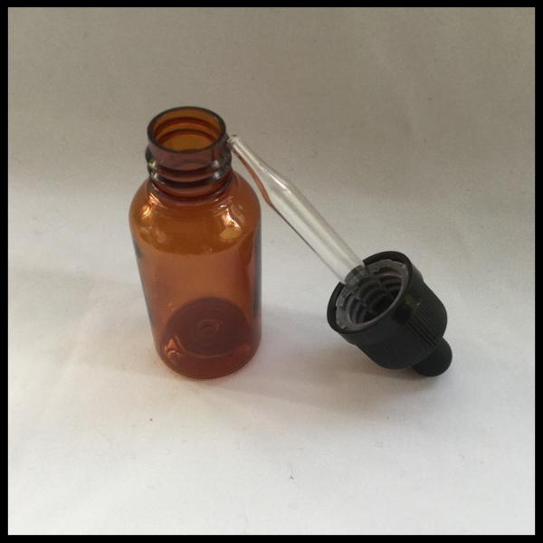 Quality Pharmaceutical Amber Eye Dropper Bottles , Plastic Squeezable Dropper Bottles for sale