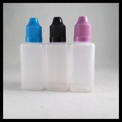China Durable 30ml Childproof LDPE Dropper Bottles Small Capacity Plastic Container for sale