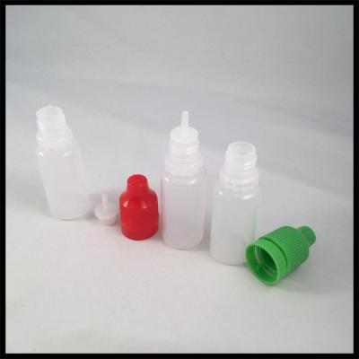 China 10ml Childproof PE E Liquid Bottles , Food Grade E Juice Liquid Dropper Bottle for sale