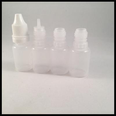 China As garrafas do conta-gotas do LDPE do líquido 10ml de E com criança resistem a resistência baixa ácida do tampão à venda