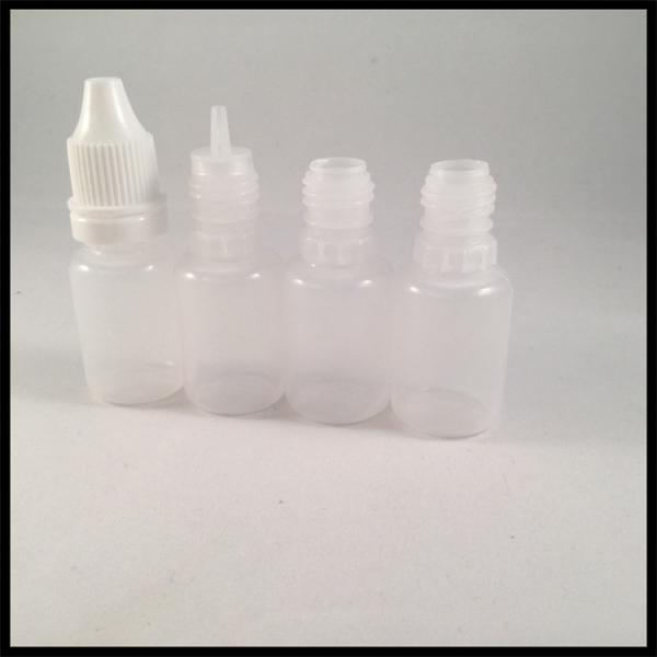 Quality E Liquid 10ml LDPE PE E Liquid Bottles With Child Resist Cap Acid Base for sale