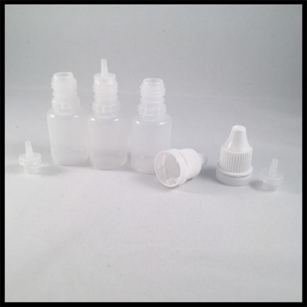 Quality E Liquid 10ml LDPE PE E Liquid Bottles With Child Resist Cap Acid Base for sale