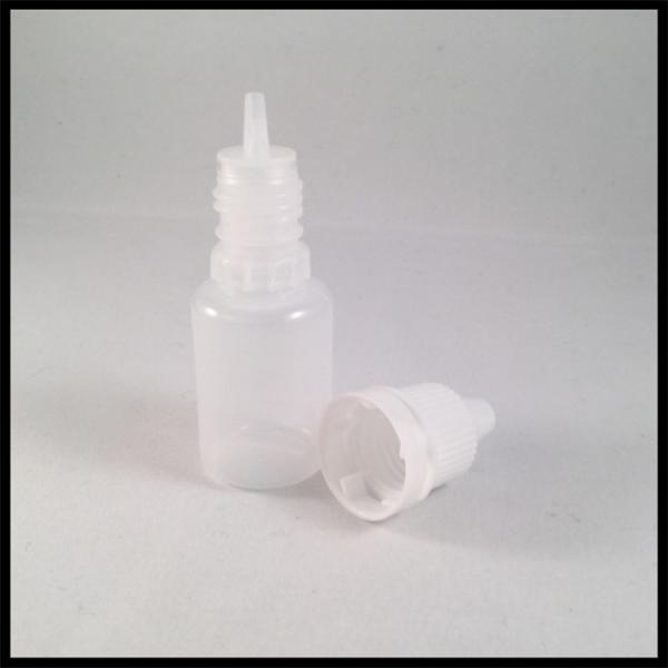 Quality E Liquid 10ml LDPE PE E Liquid Bottles With Child Resist Cap Acid Base for sale