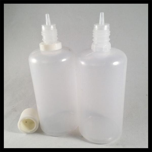 Quality Food Grade 100ml PE E Liquid Bottles , Custom Plastic Eye Dropper Bottles for sale
