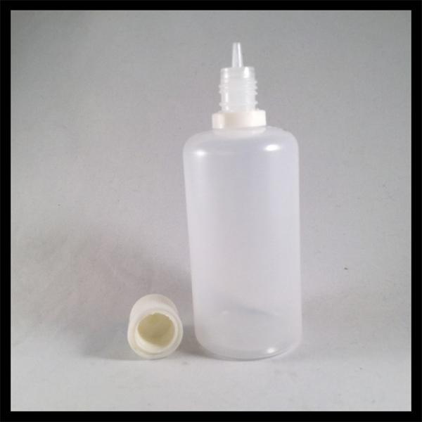 Quality Food Grade 100ml PE E Liquid Bottles , Custom Plastic Eye Dropper Bottles for sale