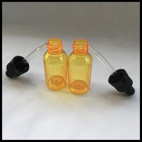 Quality Orange Plastic Pipette Bottles Food Grade For Liquid Flavoring Packing for sale
